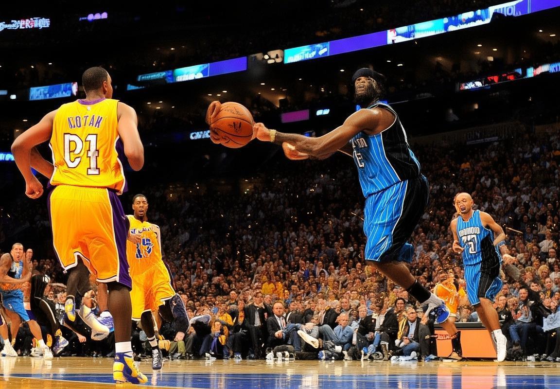 2012年NBA科比霍华德巅峰对决：火花四溅的湖人魔术大战